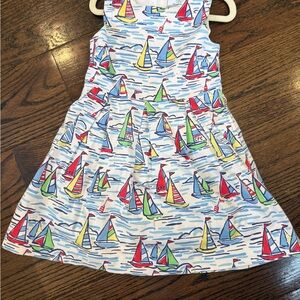 CPC / Classic Prep Sailboat Print Kids Dress - Fair Condition